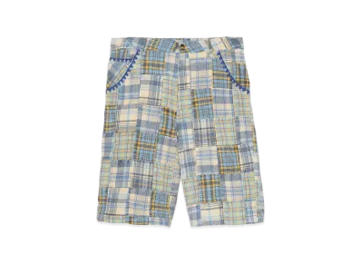 ZARA x Bad Bunny Benito Antonio Check Patchwork Relaxed Fit Bermuda Pants "Multicolor"