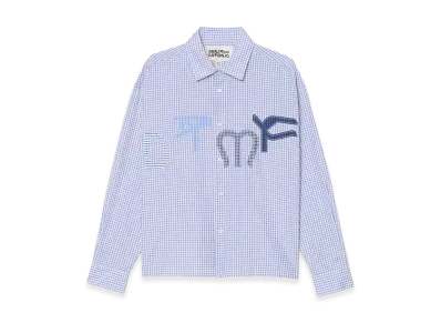 ZARA x Bad Bunny Benito Antonio Check Shirt with Patch DTMF "Blue/White"