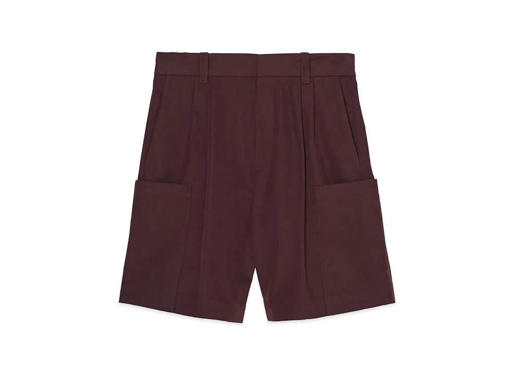 ZARA x Bad Bunny Benito Antonio Pleated Cargo Relaxed Fit Bermuda Pants "Brown"