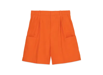 ZARA x Bad Bunny Benito Antonio Pleated Cargo Relaxed Fit Bermuda Pants "Orange"