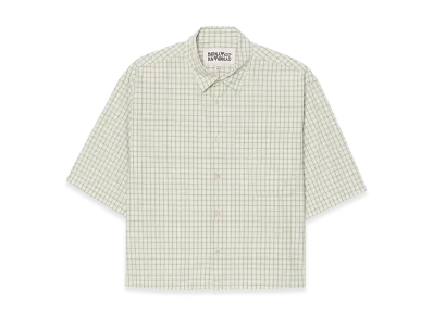 ZARA x Bad Bunny Benito Antonio Boxy Fit Check Shirt "White/Green"