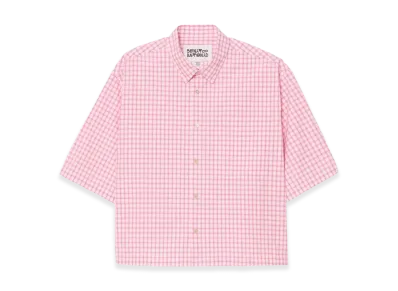 ZARA x Bad Bunny Benito Antonio Boxy Fit Check Shirt "Pink/White"