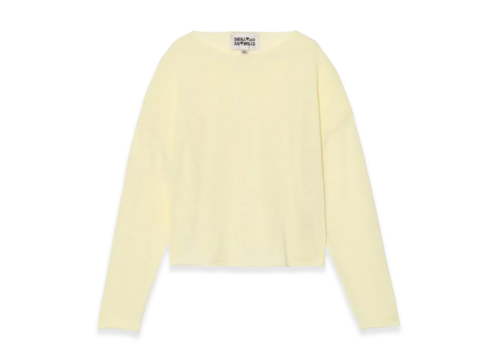 ZARA x Bad Bunny Benito Antonio Linen Wool Blend Cropped Sweater "Yellow"