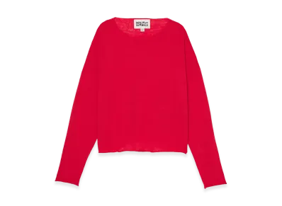 ZARA x Bad Bunny Benito Antonio Linen & Wool Cropped Fit Sweater "Red"