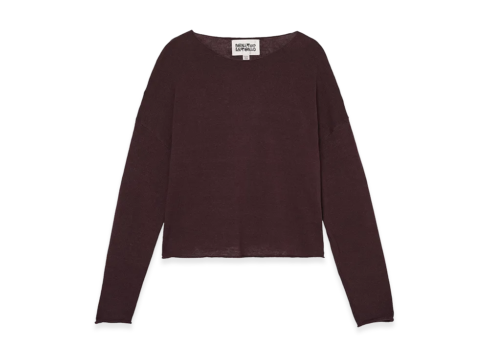 ZARA x Bad Bunny Benito Antonio Linen & Wool Cropped Fit Sweater "Brown"