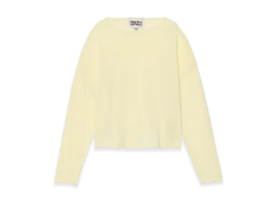 ZARA x Bad Bunny Benito Antonio Linen & Wool Cropped Fit Sweater "Yellow"