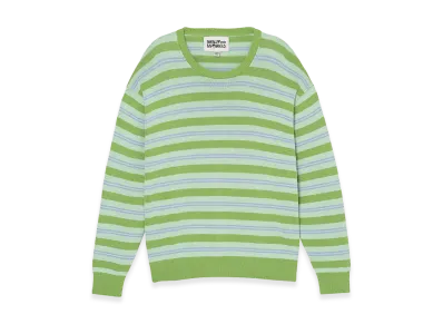 ZARA x Bad Bunny Benito Antonio Relaxed Fit Striped Sweater "Green"