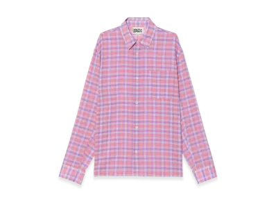 ZARA x Bad Bunny Benito Antonio Relaxed Fit Check Shirt "Reddish"