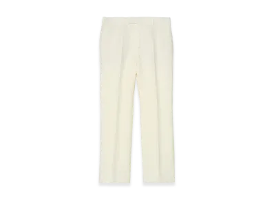ZARA x Bad Bunny Benito Antonio Relaxed Fit Linen Wool Herringbone Suit Pants "Ecru"