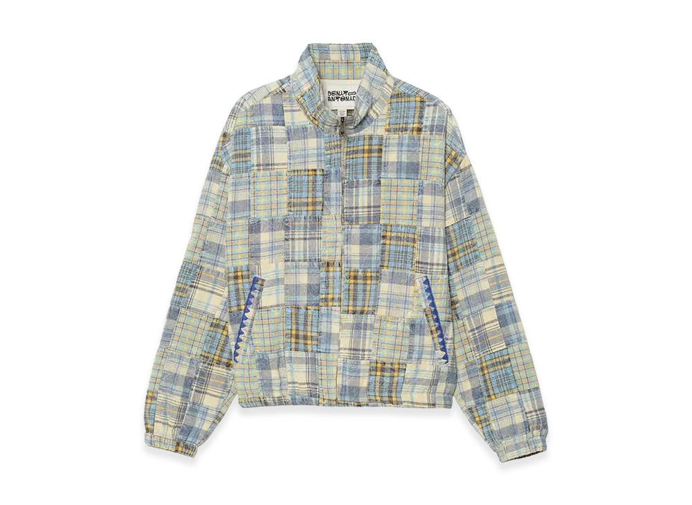 ZARA x Bad Bunny Benito Antonio Relaxed Fit Patchwork Check Jacket "Multicolor"