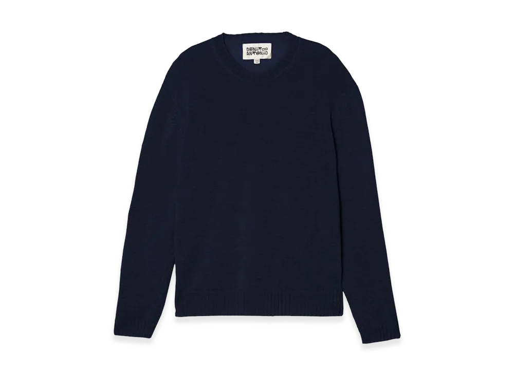 ZARA x Bad Bunny Benito Antonio Relaxed Fit 100% Linen Sweater "Navy Blue"