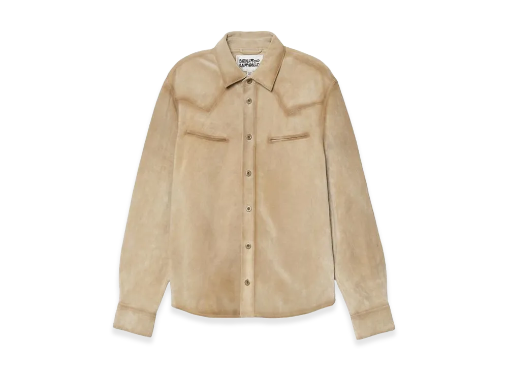 ZARA x Bad Bunny Benito Antonio Regular Fit Suede Shirt Jacket "Brown/Mole"