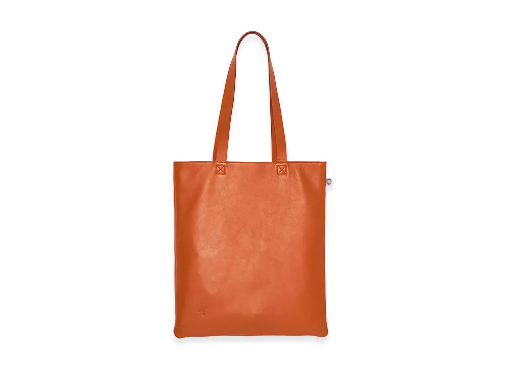 ZARA x Bad Bunny Benito Antonio Leather Tote Bag "Orange"