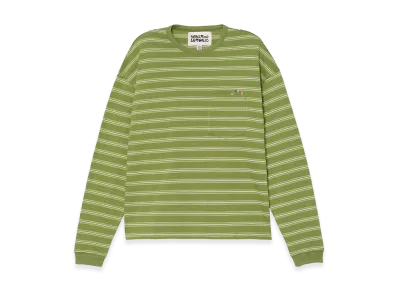 ZARA x Bad Bunny Benito Antonio Embroidered Pocket Striped Tee "Green"