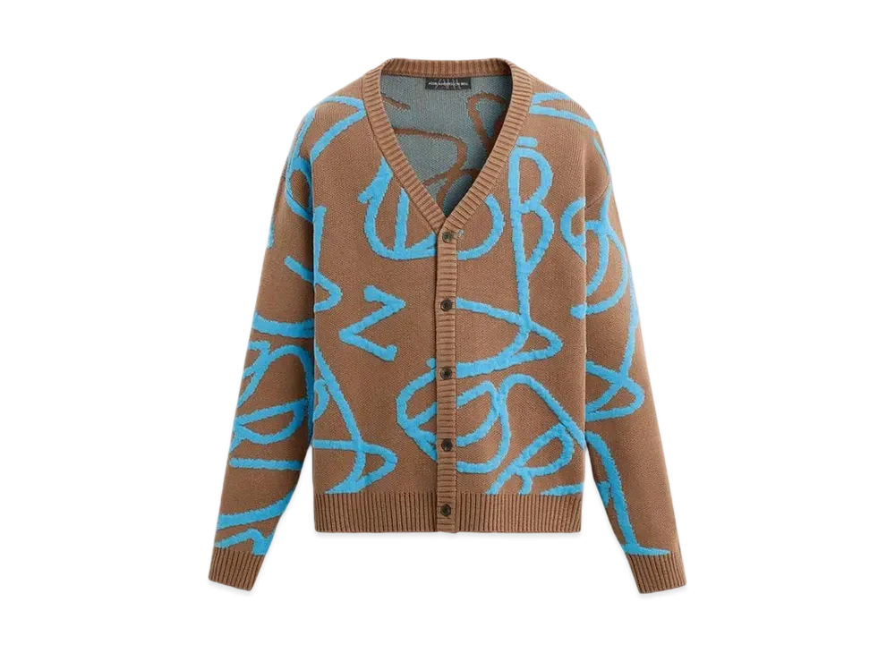 新品・M／ANDERSSON BELL x Zara コラボ カーディガン Zara x Andersson Bell】 Striped Jacquard Cardigan Sand
