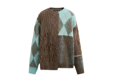 ZARA x Andersson Bell Patchwork Texture Sweater "Blue"