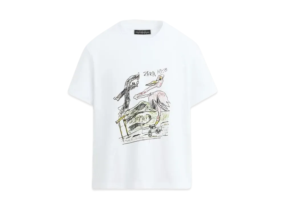 ZARA x Andersson Bell Graphic T-Shirt "White"