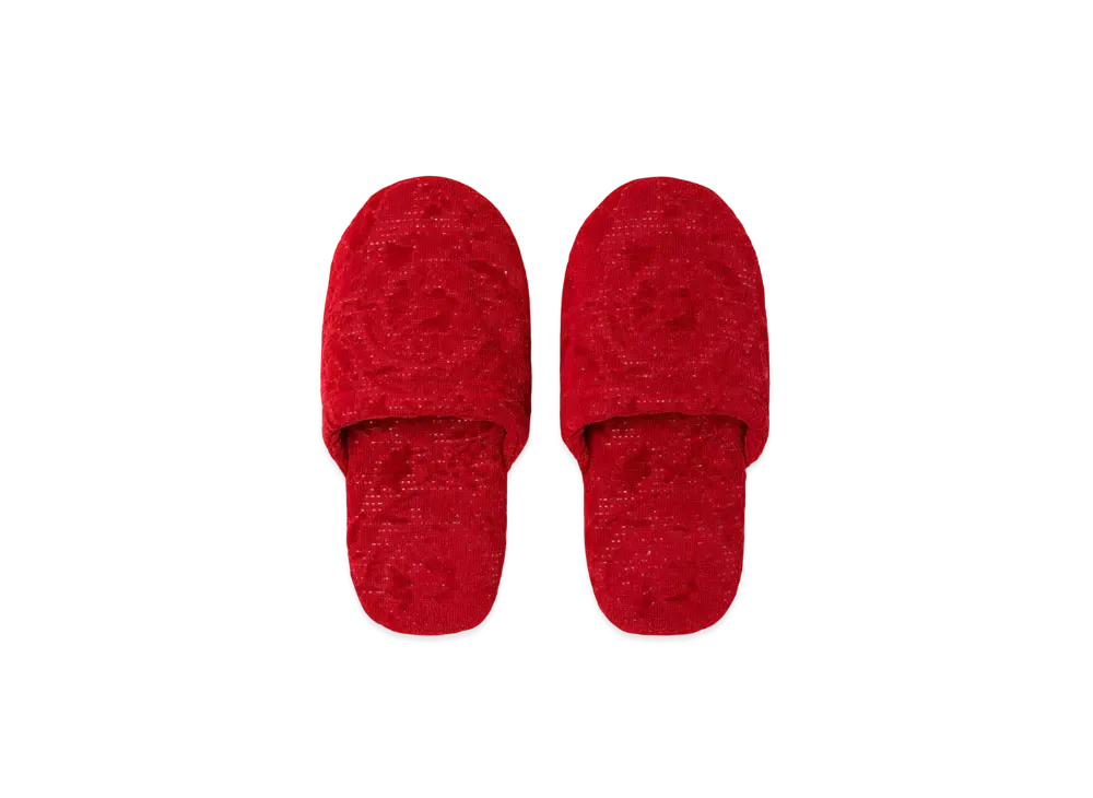 Versace Barocco Slippers "Red"