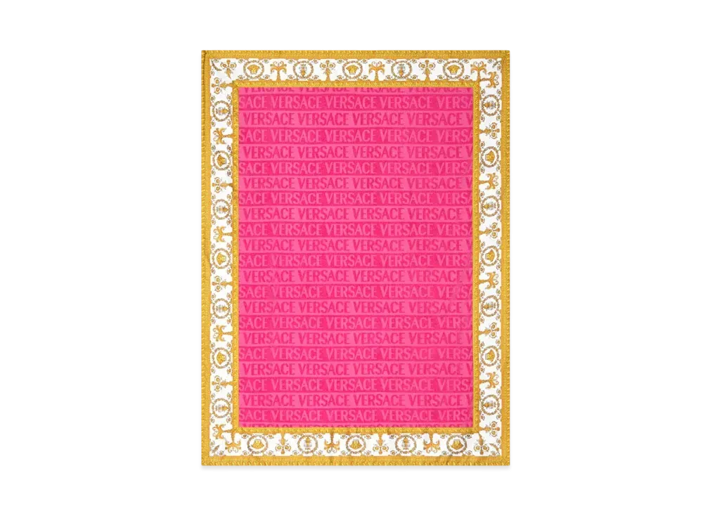 Versace I Love Baroque Beach Towel "Pink"