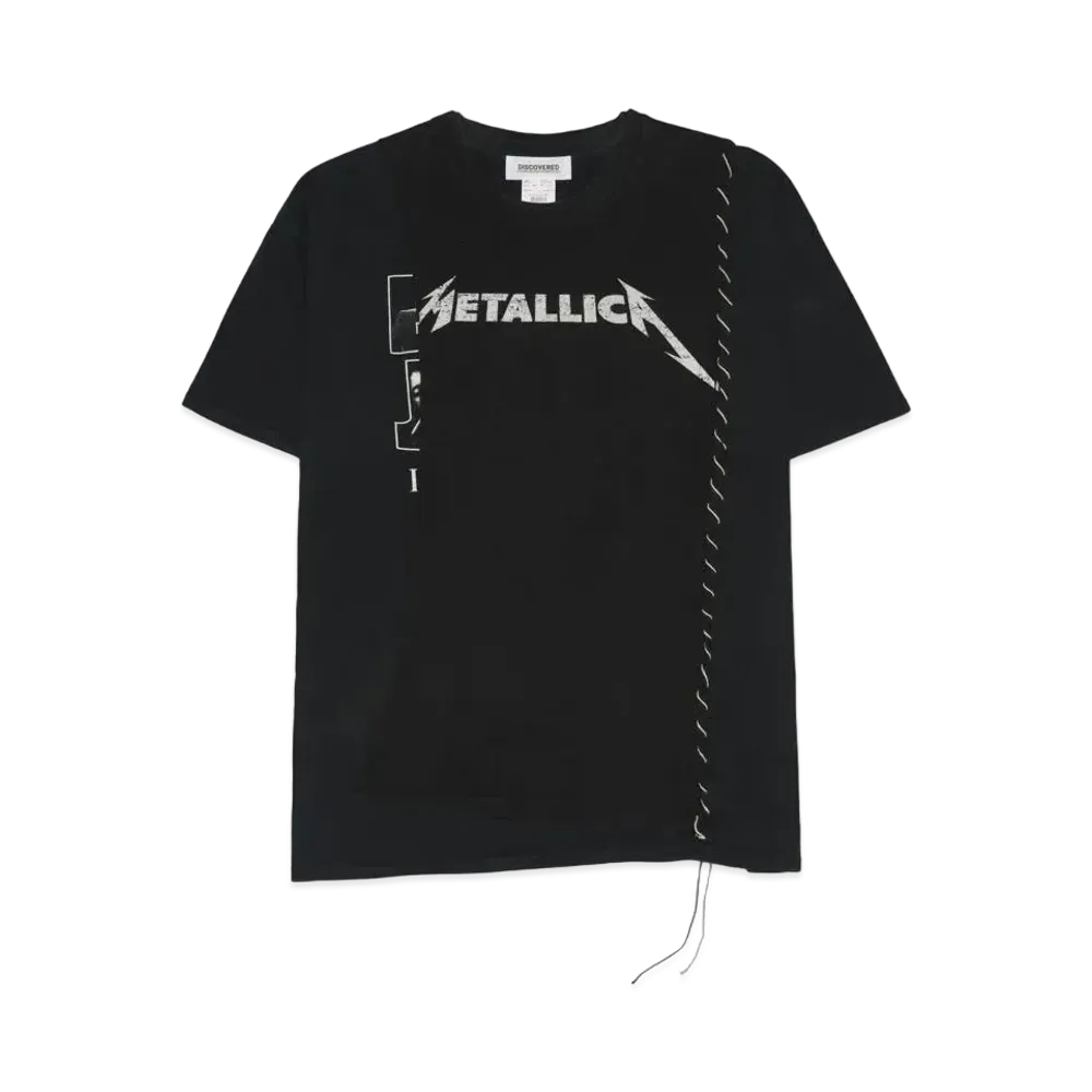 DISCOVERED I Black & WhiteStitch Band Tee HYPE DROP Exclusive "BLACK"