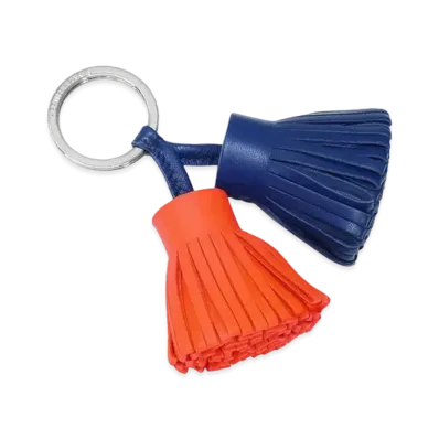 Hermes Carmen Uno Dos Agnomilo "Blue De Malt/Orange Poppy/Silver"