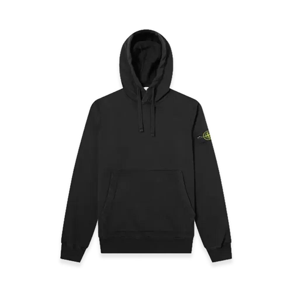 Stone Island Wappen Patch Hooded Sweatshirt "Black"