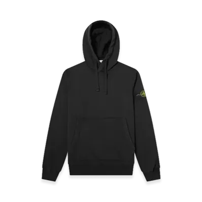 Stone Island Wappen Patch Hooded Sweatshirt "Black"