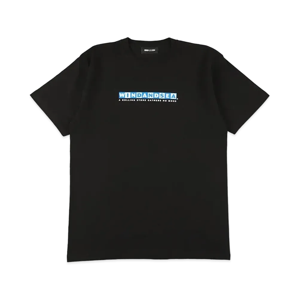 WIND AND SEA Chocolate Rolling Stone S/S Tee "Black"