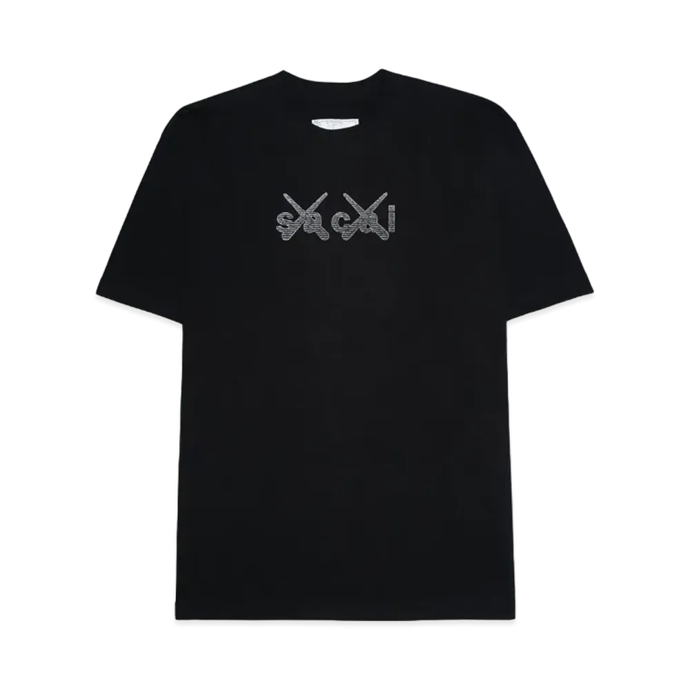 sacai x KAWS Print T-Shirt"Black"
