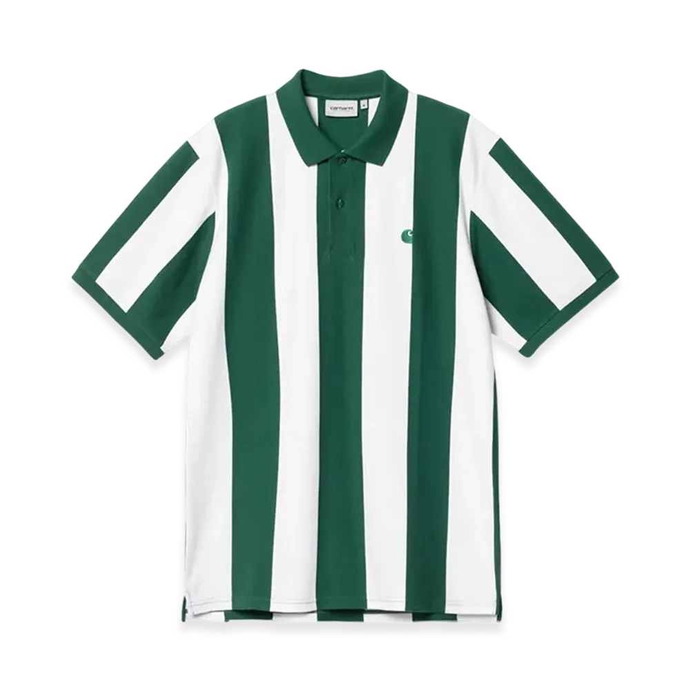 Carhartt WIP Hinton Stripe Polo Shirt "Chervil"
