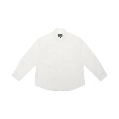 A.P.C. Chemise Boyfriend Avec Logo "White"