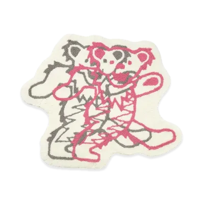 thisisneverthat x Grateful Dead Overlap Lightning Bears Rug "Natural"