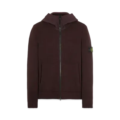 Stone Island 531A3 LAMBSWOOL WITH NASLAN HOOD "Dark Brown"