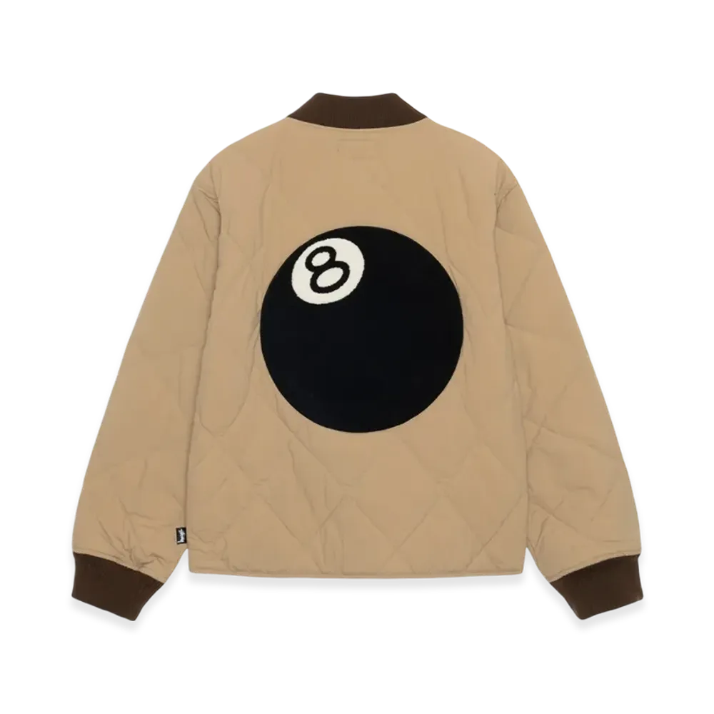 Stussy 8 Ball Quilted Liner Jacket "Brown"