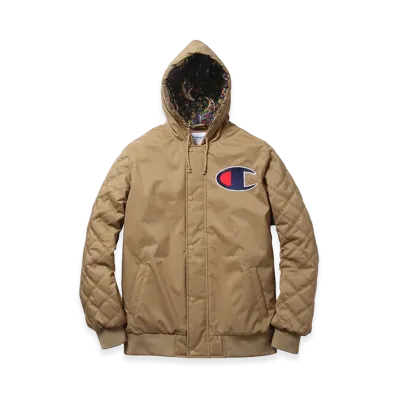 Supreme x Champion Zip Up Jacket "Beige"