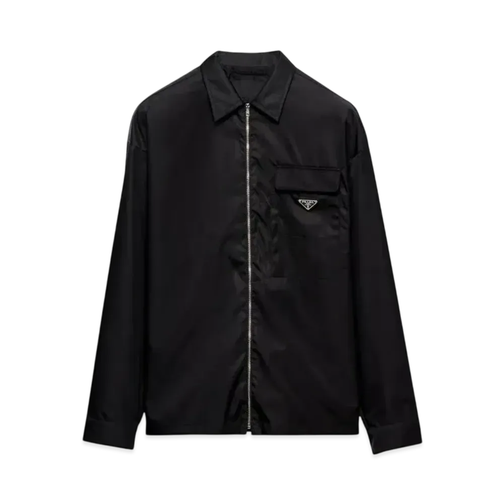 PRADA Men's Re-Nylon Shirt "Black"
