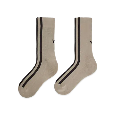 Y-3 Stripes Sock "Light Brown"