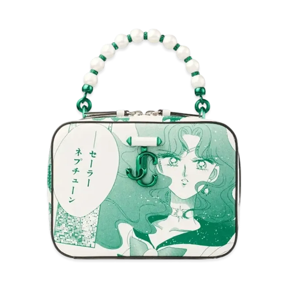 Jimmy Choo x Pretty Guardian Sailor Moon Sailor Neptune Avenue Vanity Bag (Includes 2 Packs of Collector Cards)