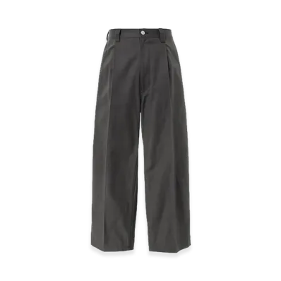 COMME des GARCONS HOMME Cotton Serge Plain Baggy Pants "Charcoal Gray"