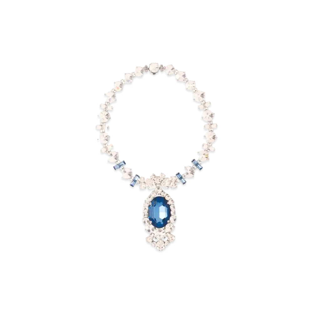 MIU MIU Crystal Necklace "Brown/Crystal"