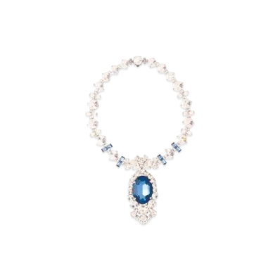 MIU MIU Crystal Necklace "Brown/Crystal"