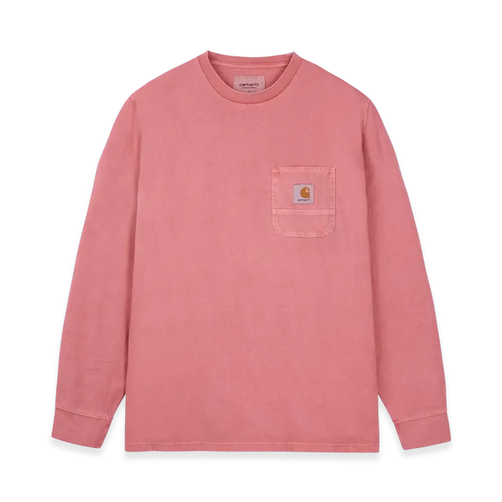Carhartt WIP L/S Work Pocket T-Shirt "Ash Pink/White(Pigment)"