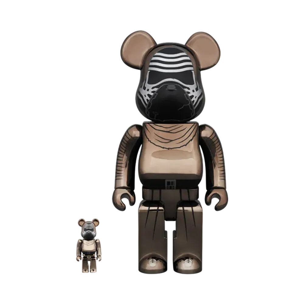 MEDICOM TOY "BEARBRICK" -Star Wars: The Force Awakens- Kylo Ren (The Force Awakens Ver.) Chrome Ver.100% & 400%
