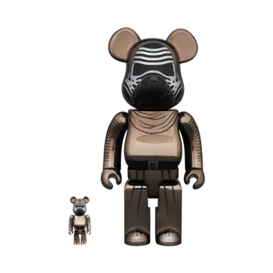 MEDICOM TOY "BEARBRICK" -Star Wars: The Force Awakens- Kylo Ren (The Force Awakens Ver.) Chrome Ver.100% & 400%