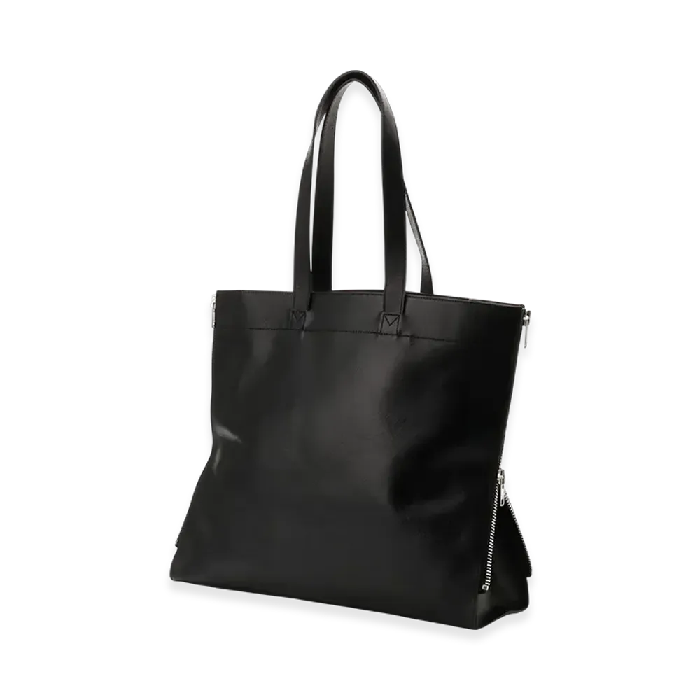 Yohji Yamamoto POUR HOMME Pull Up Leather Tote Bag "Black"