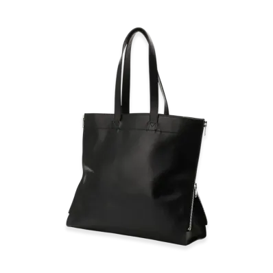 Yohji Yamamoto POUR HOMME Pull Up Leather Tote Bag "Black"