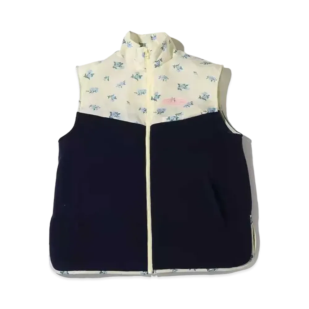 atmos pink Different Material Docking Vest "Navy"