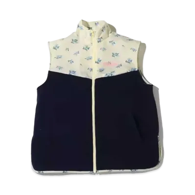 atmos pink Different Material Docking Vest "Navy"
