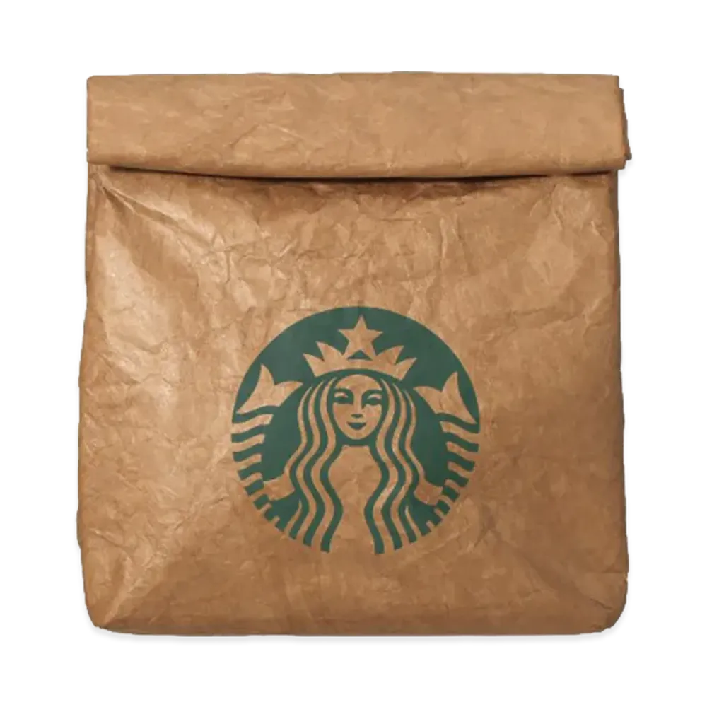 STARBUCKS STAND x BEAMS Craft Paper Insulated Cool Bag "Beige"