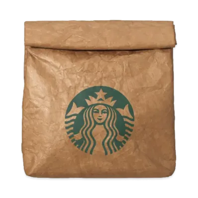 STARBUCKS STAND x BEAMS Craft Paper Insulated Cool Bag "Beige"